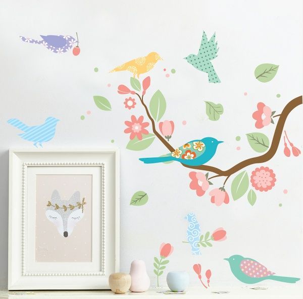 Декоративная наклейка Design stickers Птички 29,7x42 см