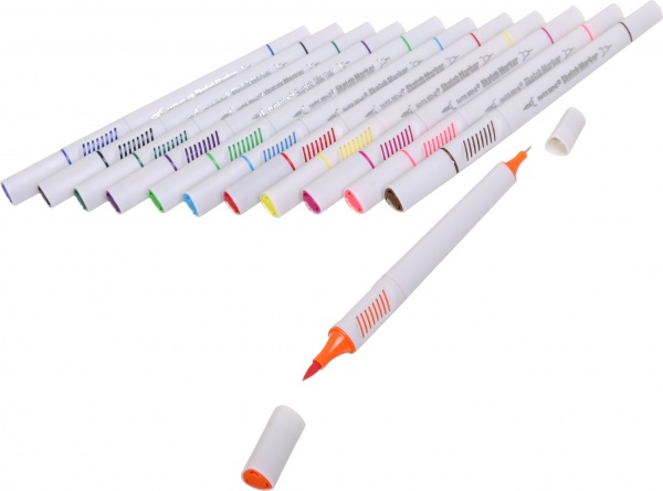 Маркер двусторонний Nota Bene Sketch 12 шт 726-12 