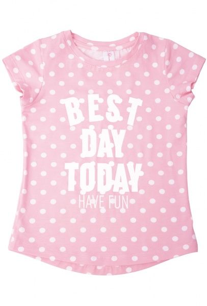 Футболка для дівчинки Luna Kids р.104 рожевий із малюнком №0021/16196 