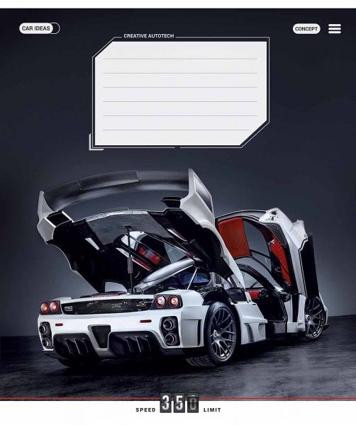 Зошит шкільний B5 12 аркушів у клітинку STAR