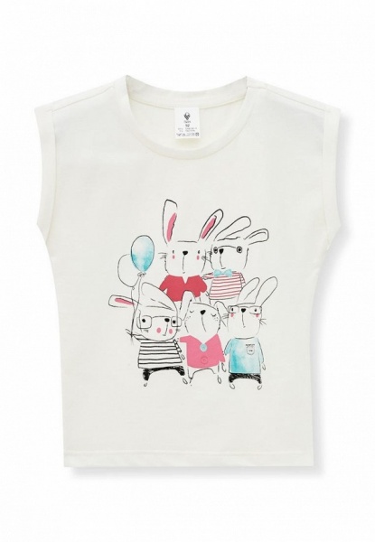 Футболка для дівчаток Роза р.122 молочний 201235 