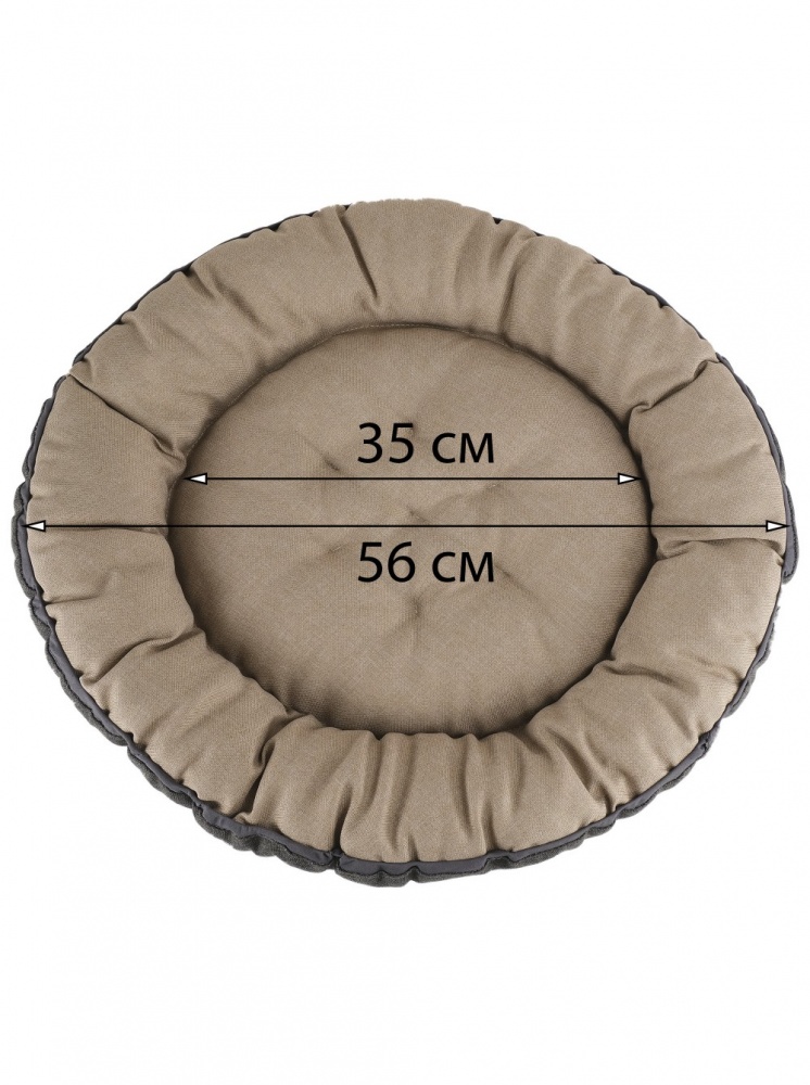 Лежак FX home НЕО бежевий 56х56х10 см