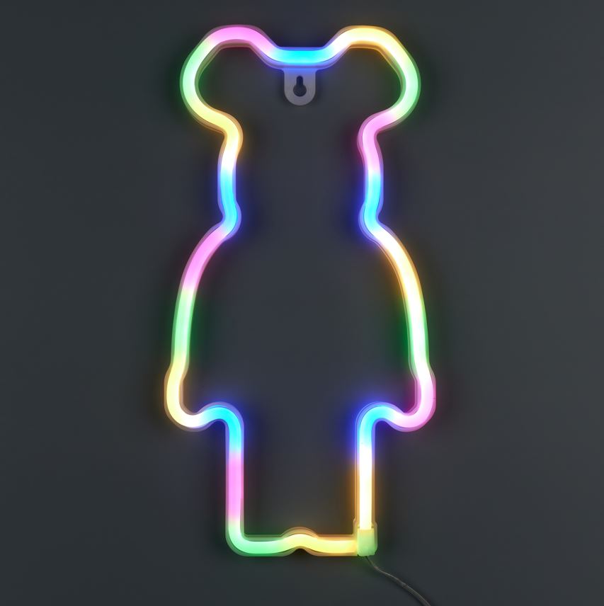 Неонова вивіска Luna LUDS-NEO-57 Mouse теплий білий/синій/рожевий/зелений