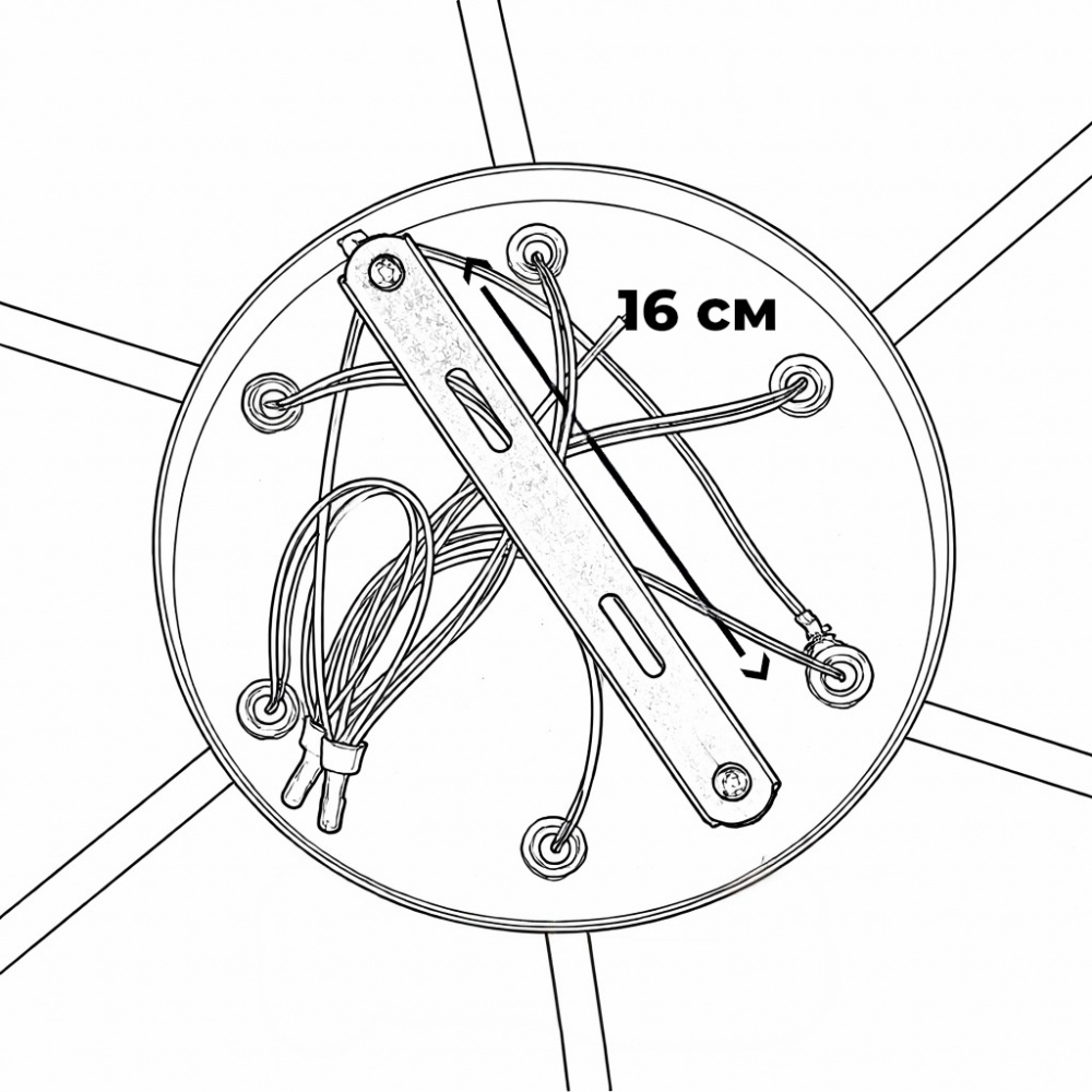 Люстра потолочная LIGHT SET DUSHA MS228 6x12 Вт GX53 белый/дымчатый