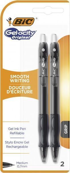 Ручка гелевая BIC BIC Gelocity Original черная 2 шт. 