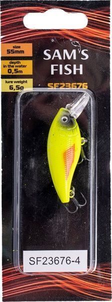 Воблер Sams Fish SF 23676-4 6,5 г 55 мм