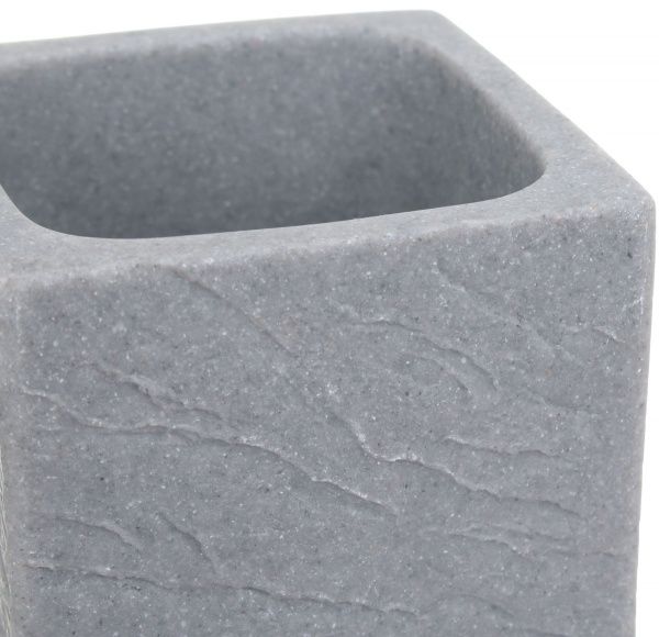 Стакан для зубных щеток Luna rock серый 340 мл