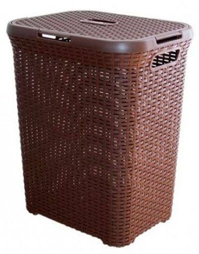Корзина для белья Алеана Ротанг 550x450х350 мм 50 л темно-коричневый 