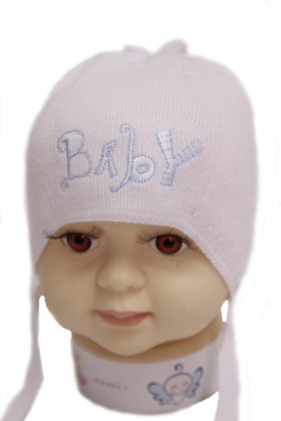 Шапочка дитяча для дівчаток Kraft+ 20204 р.36-38 білий 0740 