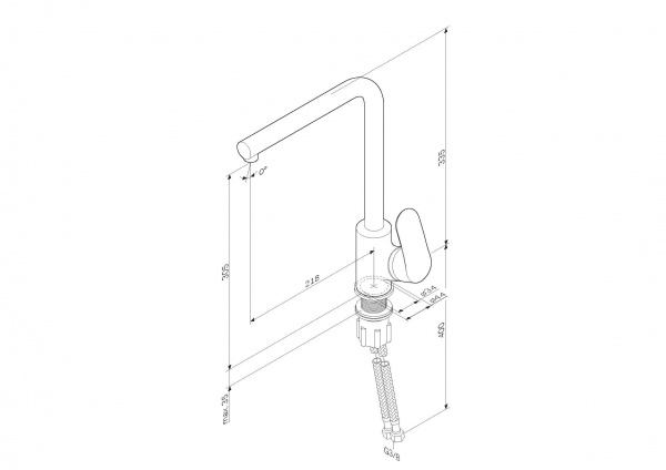Смеситель для кухни AM.PM Like F8005011