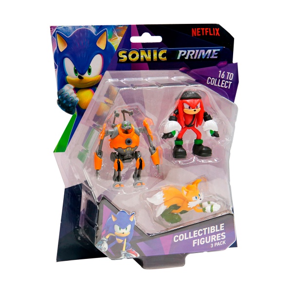 Набор игровых фигурок SONIC Prime – Эггфорсер, Наклз, Тэйлз SON2020A 