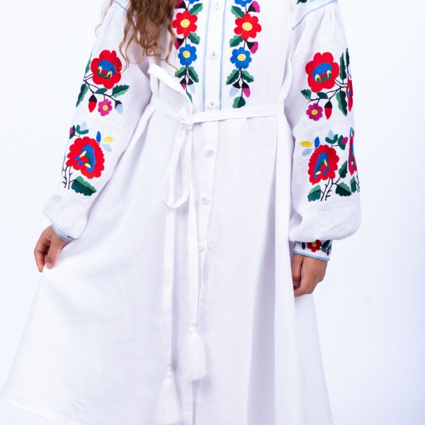 Платье Эдельвика р.140 белый 179-23/00 