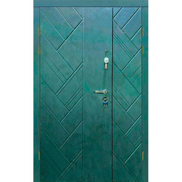 Дверь входная Мавіс термо Т-3 бетон антрацит 2030x1200мм левая