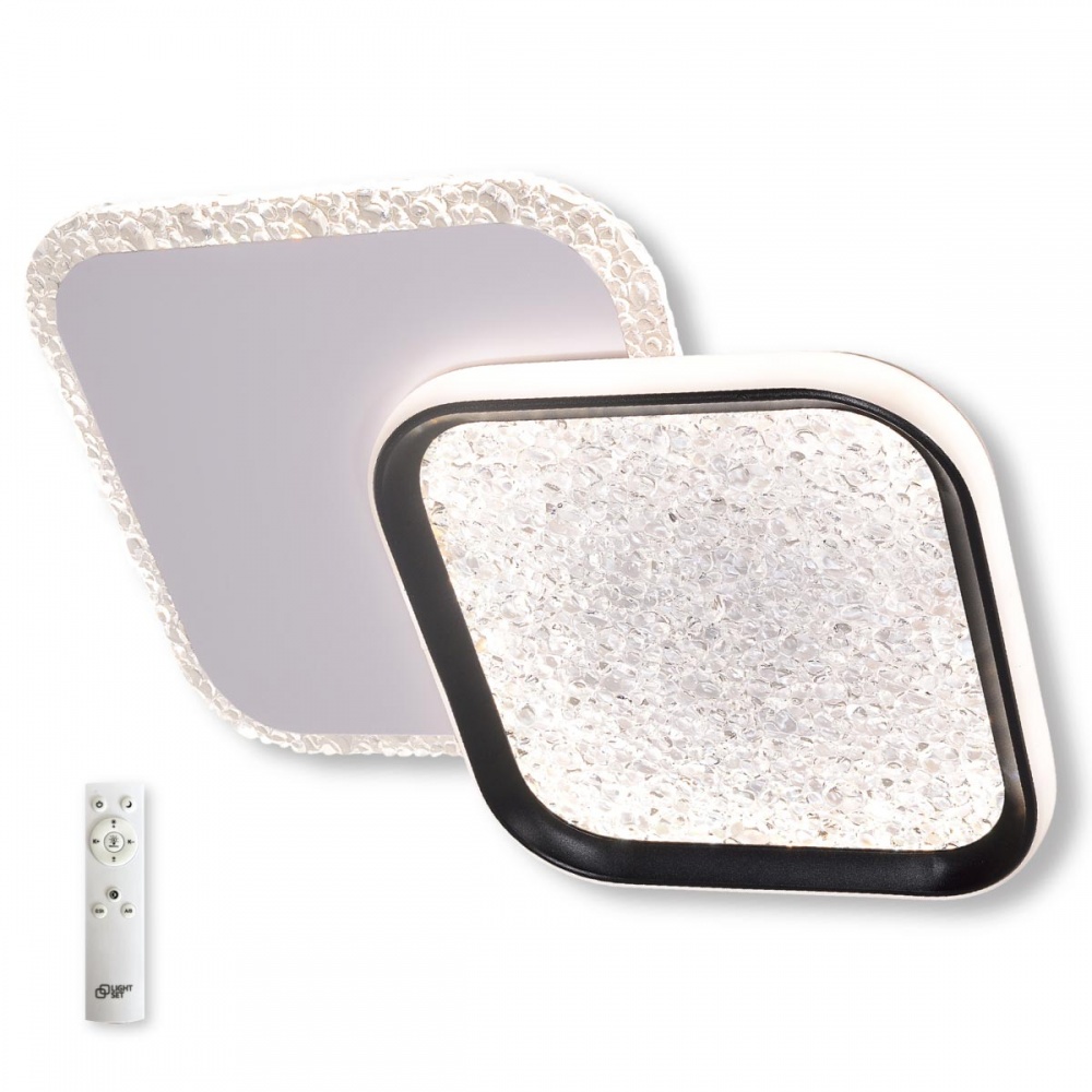 Світильник стельовий LIGHT SET SYNYTSYA LED 2S RC 40 Вт білий із чорним 3000-6500 К