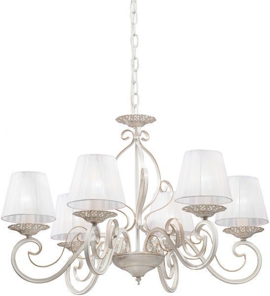 Люстра подвесная Vitaluce 6xE14 белый с золотистым V2370-0/6 