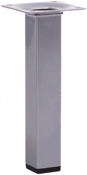 Мебельная ножка Larvij L61S20CH25 квадратна 25х25х150 мм срібляста 