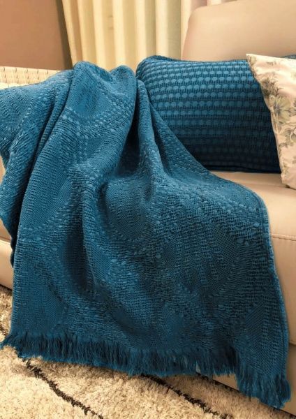 Плед Tejo 130x170 см темная лазурь La Nuit 