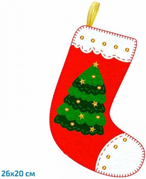 Набор сувенир из фетра, Новогодняя Носки Talens Art Creation 