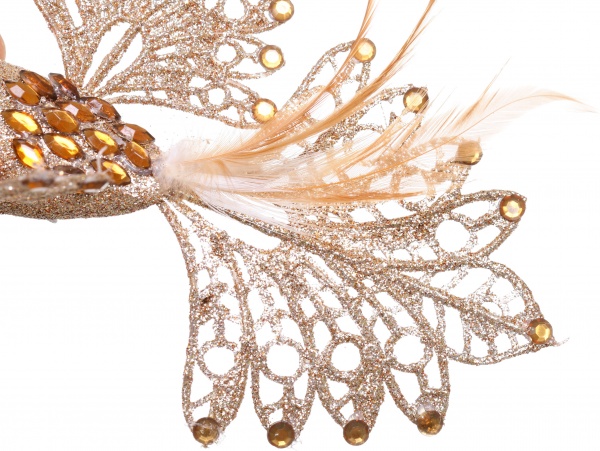 Декорация новогодняя Птичка 16 см EPI-EYJY14495 