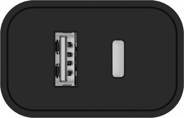 Сетевое зарядное устройство ColorWay (Type-C PD + USB QC3.0) 20W V2 черный CW-CHS025QPD-BK