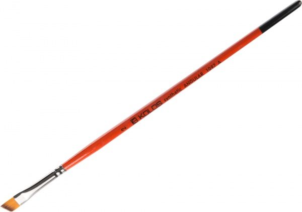 Кисть Carrot 1097А № 2 синтетика угловая KOLOS 