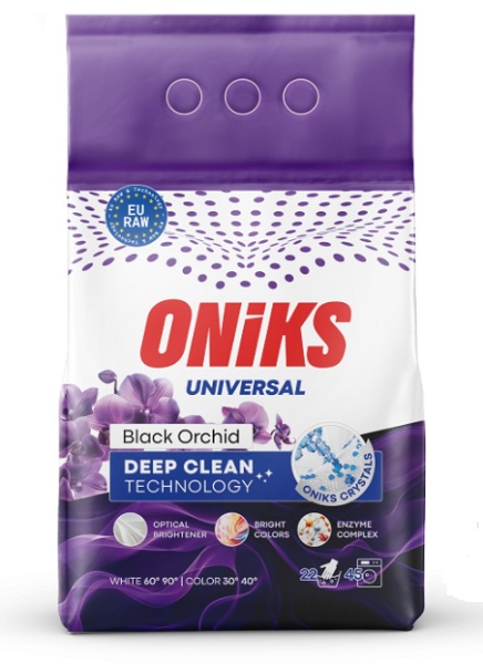 Стиральный порошок для машинной и ручной стирки ONIKS Universal Black Orchid 2,25 кг