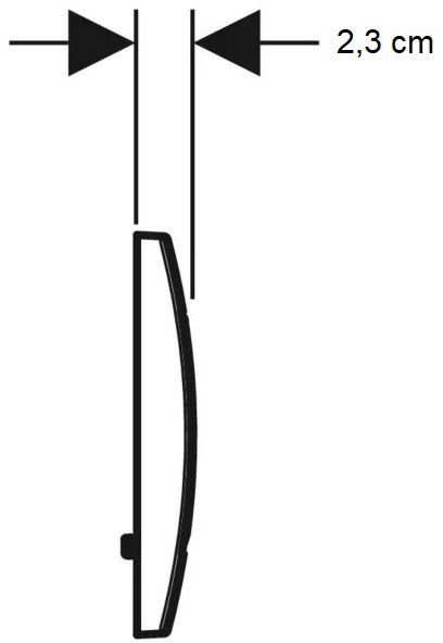 Кнопка смыва Geberit Delta30 Альпійський білий (115.137.11.1)