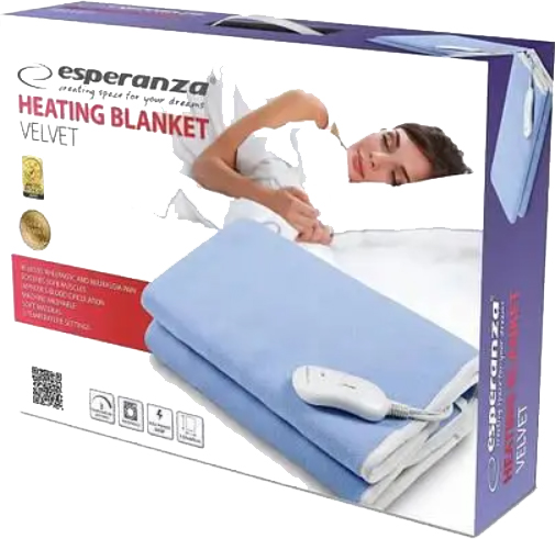Электроодеяло Esperanza EHB001 Velvet 150х80 голубое