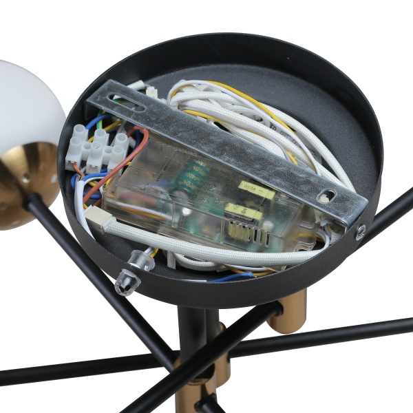 Люстра светодиодная LED CONCEPT Wicklow 6x60 Вт бронза/черный 