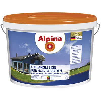 Краска Alpina Die Langlebige fur Holzfassaden B1 2.5 л