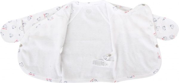 Распашонка детская Фламинго Машинки р.50 бело-серый 620-1009-9 