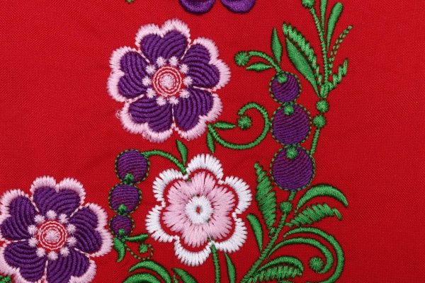 Юбка для девочек плахта с вышивкой Україна р.128-134 красный С002Д 
