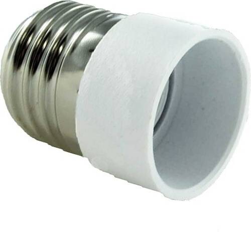 Патрон-переходник Electraline винтовой E14/E27 термопластик белый 71192