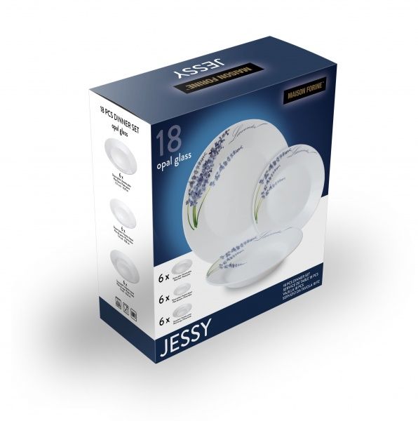 Сервиз столовый Jassy 18 предметов на 6 персон Lavender Maison Forine