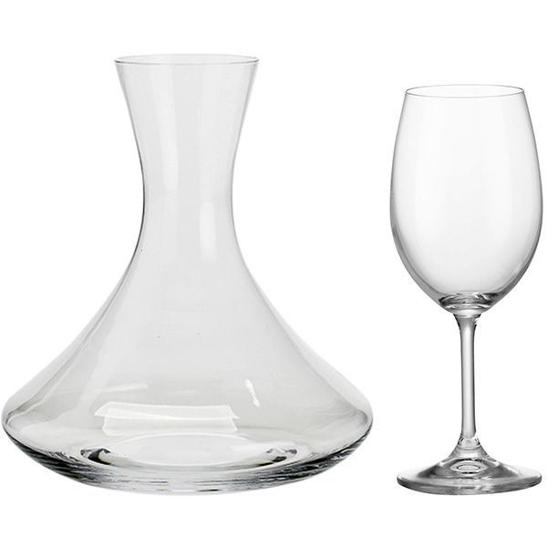 Набор бокалов с декантером Bohemia Forum 450 мл 7 шт