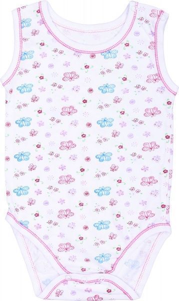 Боди для девочки Фламинго 48 160-127 р.80 белый с рисунком 