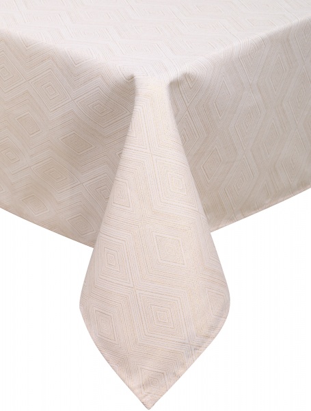 Скатерть Jacquard Rombo 140x220 см золотой La Nuit 