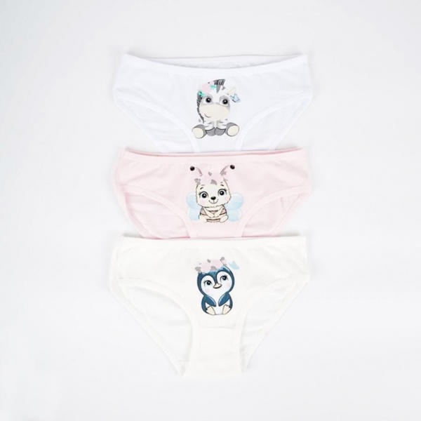 Набор трусов для девочки K128144 3 шт. р.86-92 разноцветный 