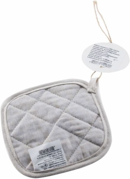 Прихватка White Rose з мереживом 16x16 см сірий Прованс 