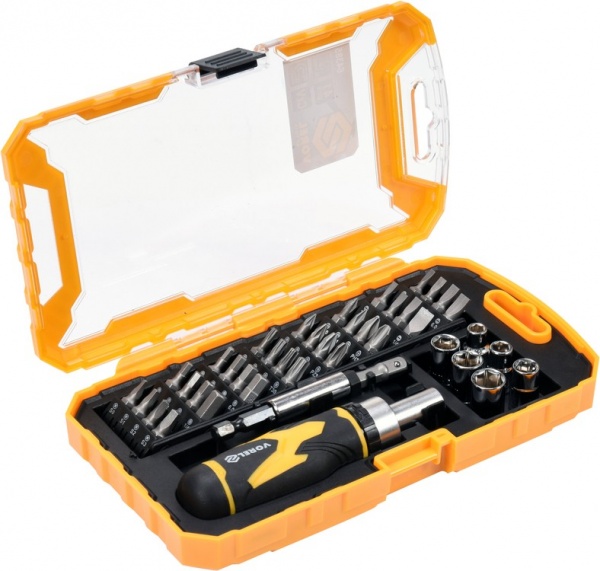 Отвертка-ручка и биты 9 в 1 Vorel 64385