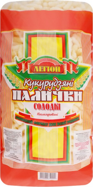 Палички кукурудзяні Солодкі 475г 4820222750011