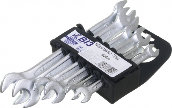 Набір ключів ріжкових ВІЗ 6 шт пластиковий тримач ХШ 49065