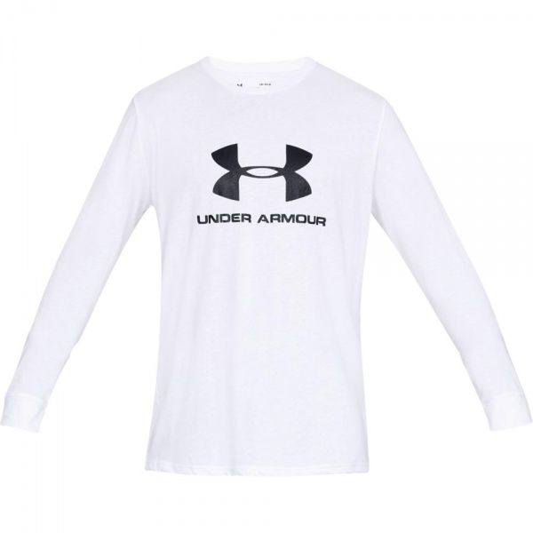Футболка Under Armour SPORTSTYLE LOGO LS 1329283-100 L білий