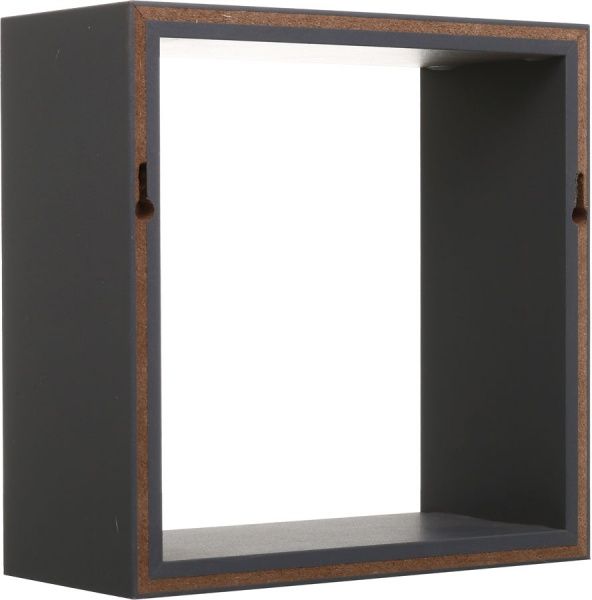 Комплект полиць Пуассі (квадрат) 12 мм 25x25x9 см сірий 