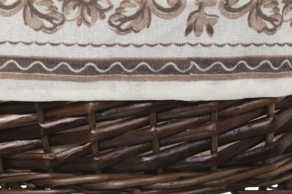 Кошик плетений з текстилем 34х26х14 см HQ13-52CD-4 