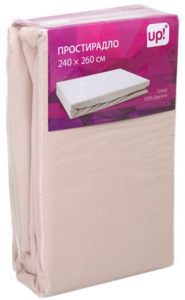 Простирадло 240x260 см в асортименті UP! (Underprice) 