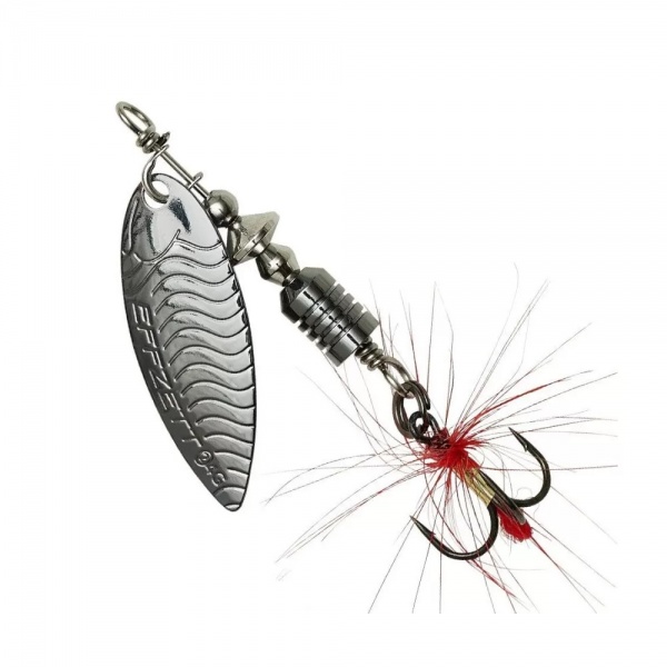 Блесна-вертушка DAM 6 г EFFZETT UV-SPINNER С БОРОДКОЙ dark gun smoke