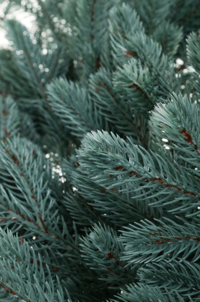 Венок новогодний литой Венский большой голубой d590 мм ВЛВбв 