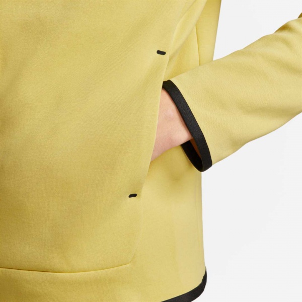 Джемпер Nike M NSW TCH FLC HOODIE FZ WR CU4489-700 р. 2XL желтый