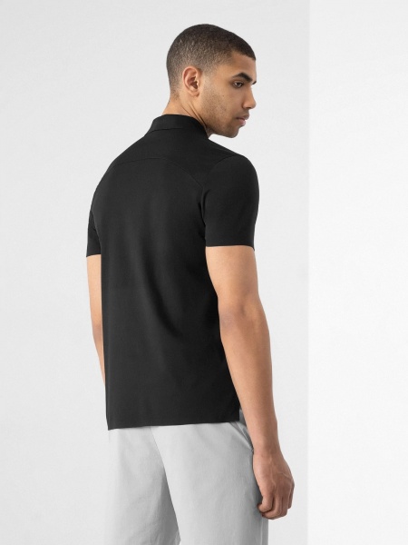 Поло 4F POLO SHIRT M008 RL9SS22TPTSM008-20S р.S чорний